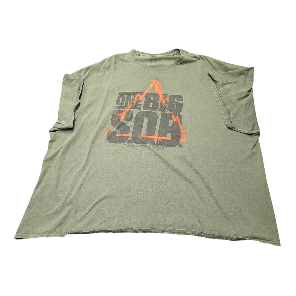 WWE Authentic One Big SOB Braun Strowman Mens T-Shirt Olive Green Graphic 5XL
